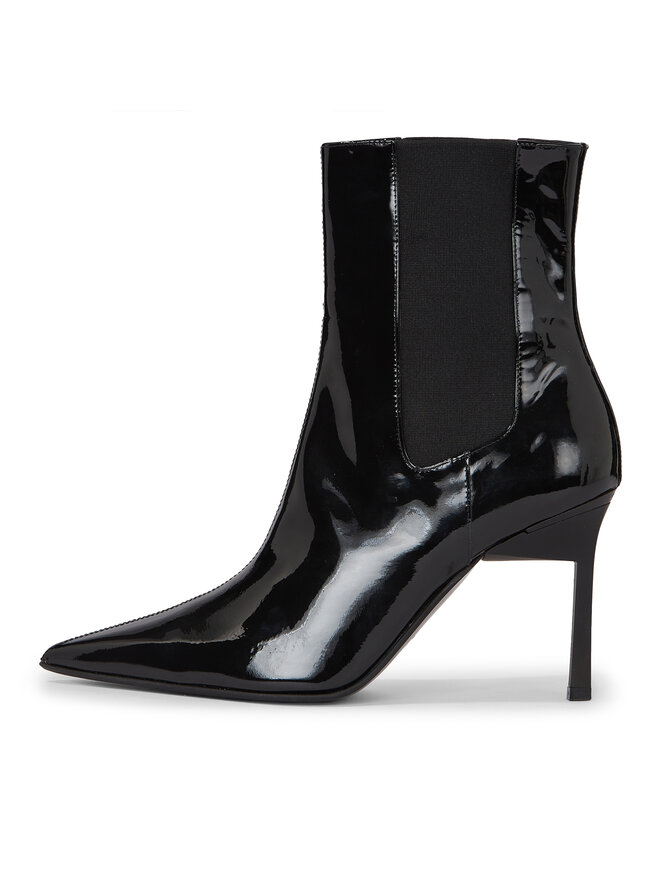 Calvin Klein Ботильйони Calvin Klein Geo Stiletto Chelsea Boot 90-Pat HW0HW01809 Чорний