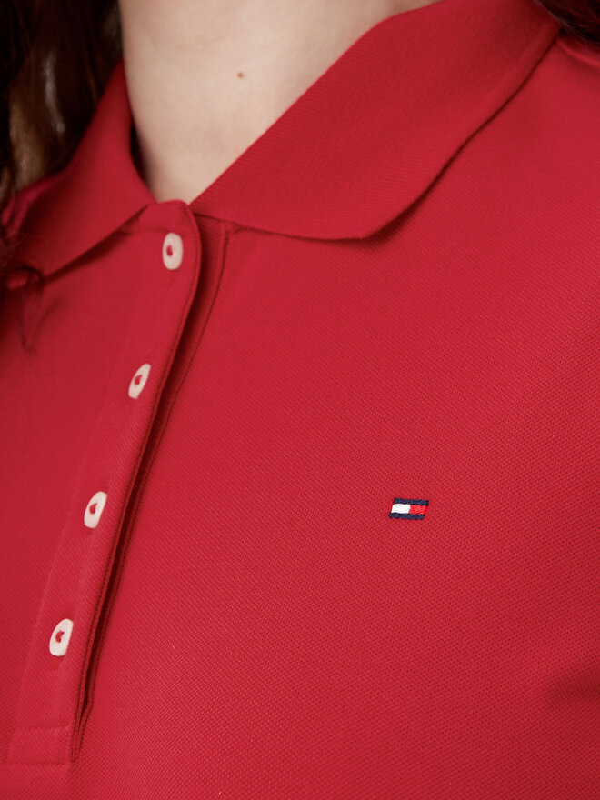 Tommy Hilfiger Tommy Hilfiger Polo marškinėliai 1985 WW0WW43224 Raudona Regular Fit