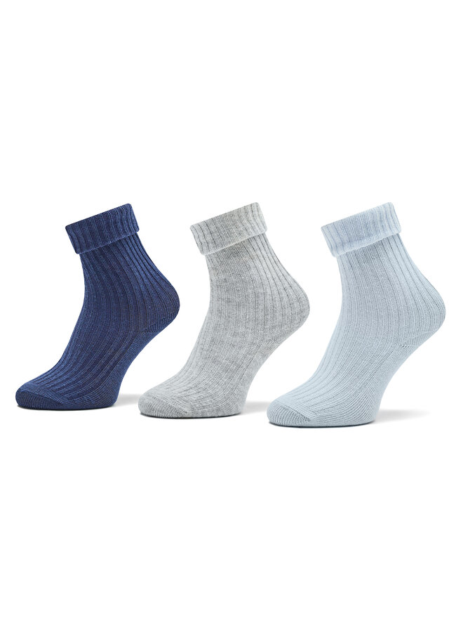United Colors Of Benetton Set di 3 paia di calzini lunghi da bambini United Colors Of Benetton 6AO3F211S 935 Blu