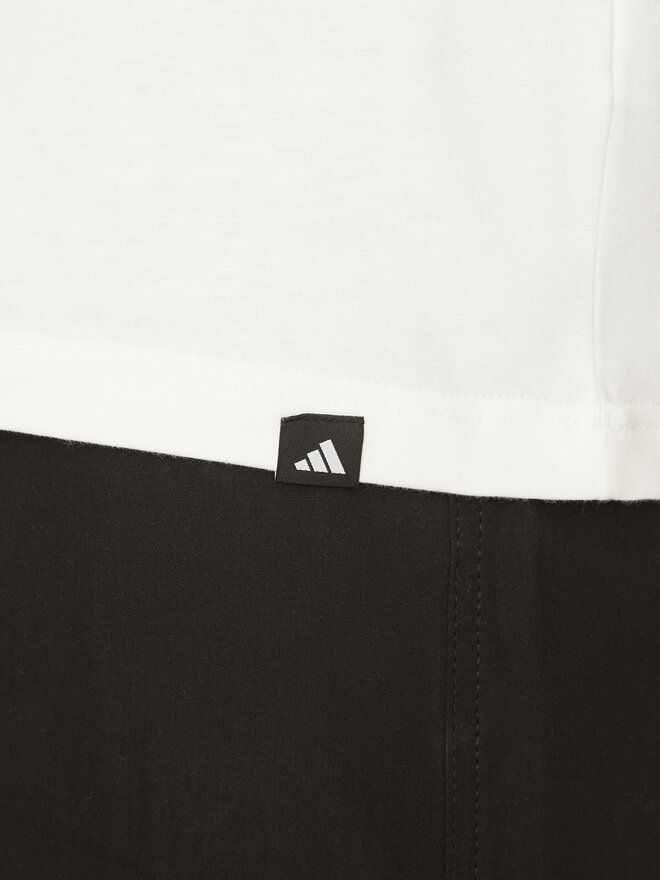 adidas adidas Marškinėliai Summer Prep Graphic JI9414 Balta Regular Fit