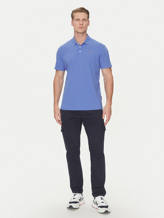 Napapijri Napapijri Polo marškinėliai Ealis NP0A4H8B Mėlyna Regular Fit