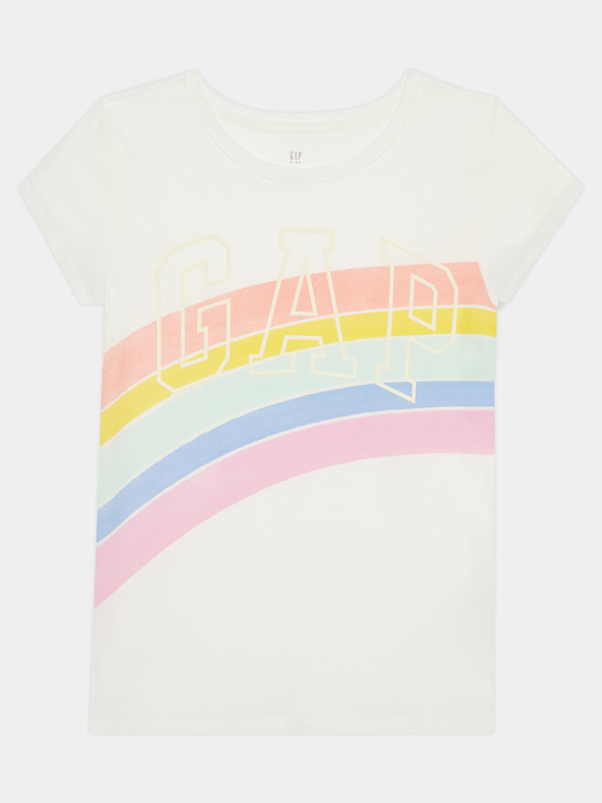 Gap Gap Marškinėliai 886017 Écru Regular Fit