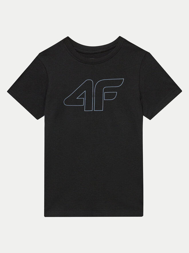 4F 4F Marškinėliai 4FJWMM00TTSHM1627 Juoda Regular Fit
