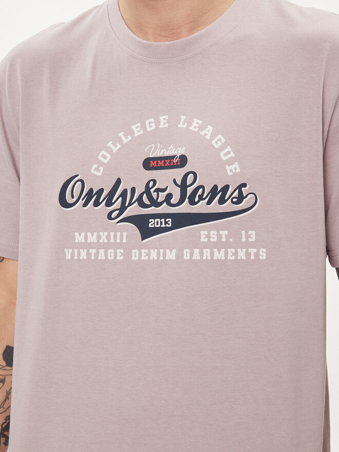 Only & Sons Only & Sons Marškinėliai Lenny 22028593 Violetinė Regular Fit