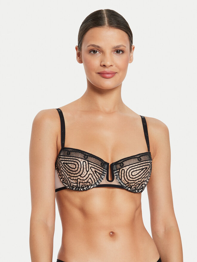 Chantelle Chantelle Σουτιέν Balconette Vibrate C018N7 Μαύρο
