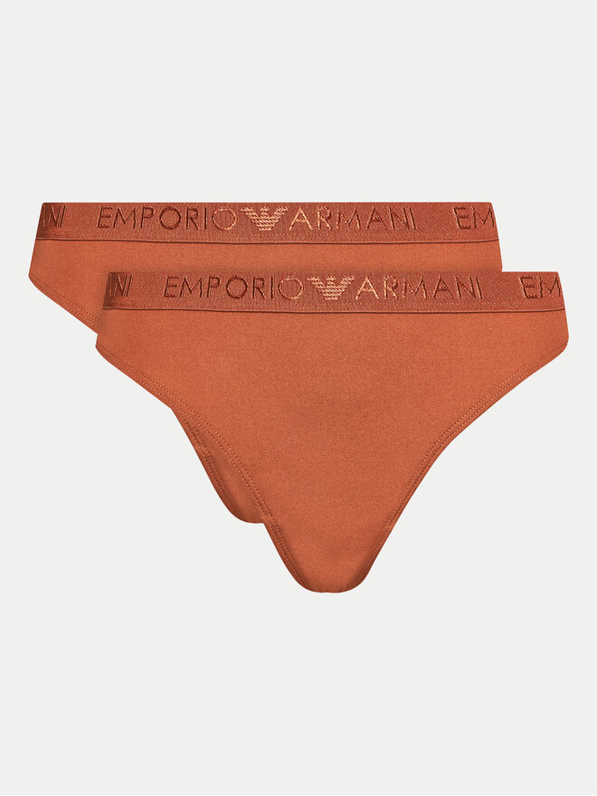 Emporio Armani Underwear Emporio Armani Underwear Набір з 2 пар стрінгів 163333 4R235 01656 Коричневий