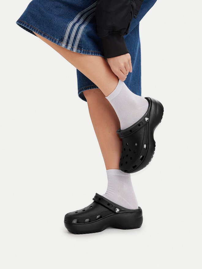 Crocs Pantoletten Crocs Classic Platform Clog 206750 Schwarz