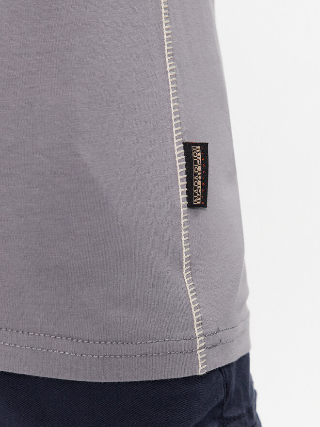 Napapijri Napapijri Camiseta S-Aylmer NP0A4HTO Gris Regular Fit