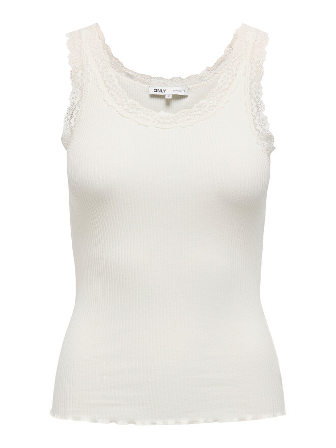 ONLY ONLY Топ Sara 15345994 Кремовий Slim Fit