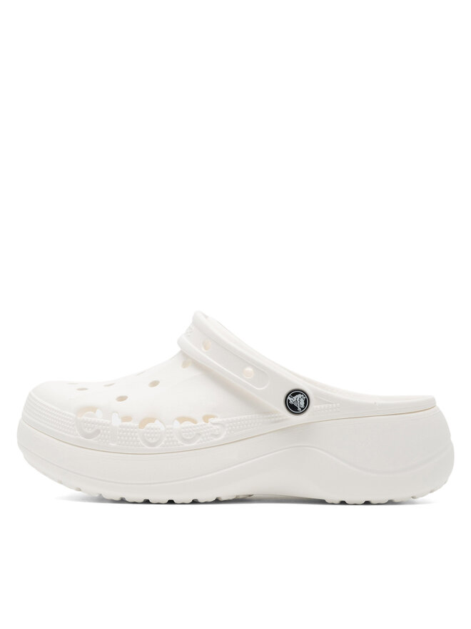 Crocs Παντόφλες Crocs BAYA PLATFORM CLOG 208186-100 Λευκό
