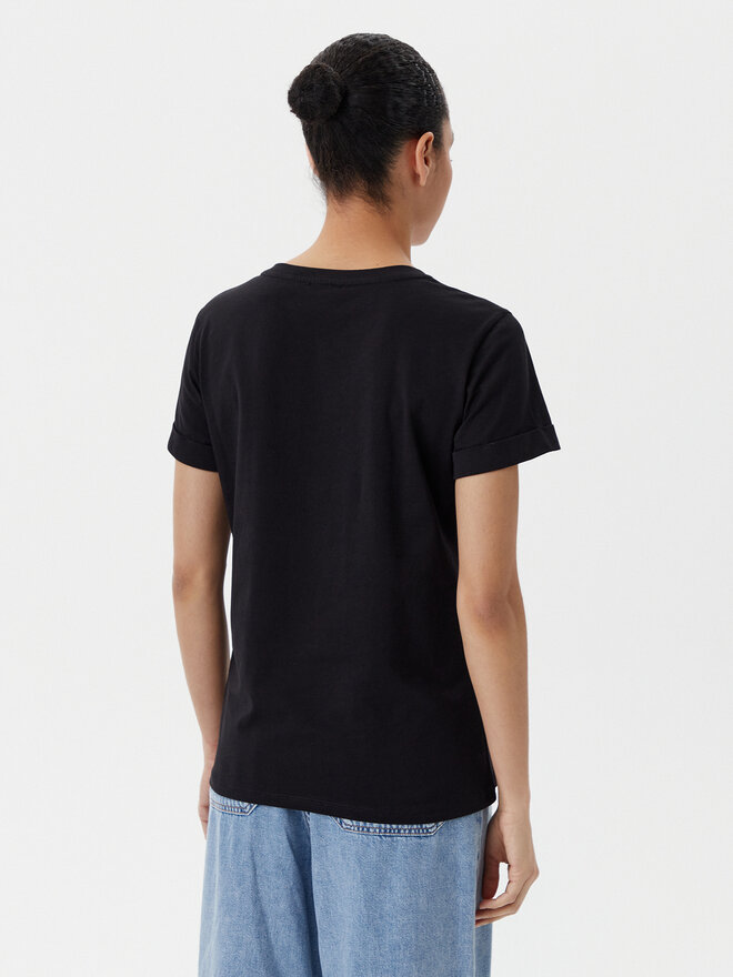 Liu Jo Sport Liu Jo Sport Póló TA5180 JS923 Fekete Regular Fit