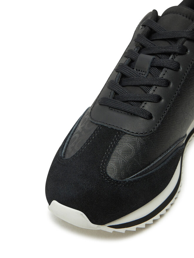 Calvin Klein Sneakersy Calvin Klein Runner Lace Up - Mono Mix HW0HW02294 Czarny