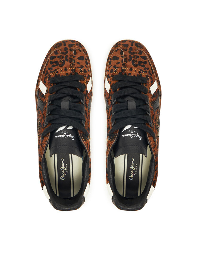 Pepe Jeans Сникърси Pepe Jeans Ball Print W PLS000013 Кафяв