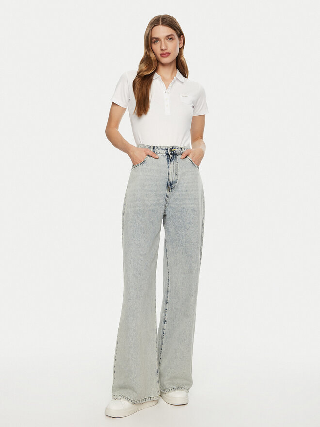Guess Guess Поло W5RP47 KARS2 Білий Regular Fit