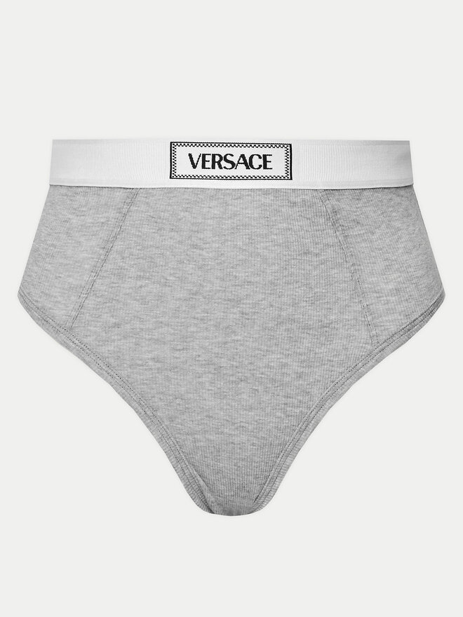 Versace Versace Класичні труси з високою талією 1013505 Сірий