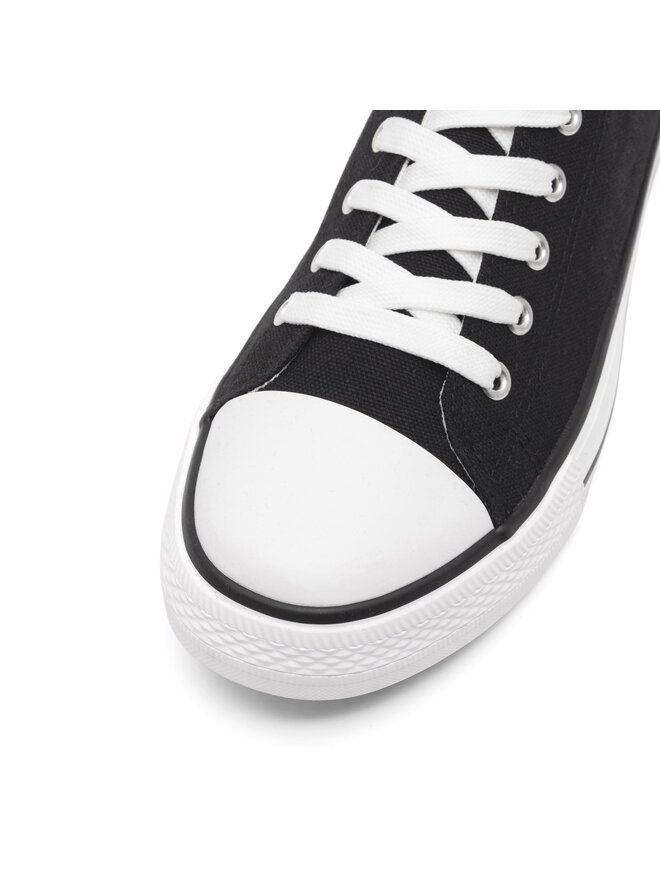 Lanetti Sneakers aus Stoff Lanetti MSS20503-01A Schwarz