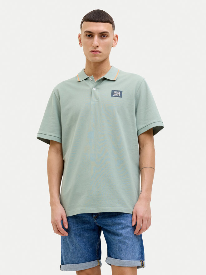 Jack&Jones Jack&Jones Pólóing Hudson 12269238 Zöld Regular Fit