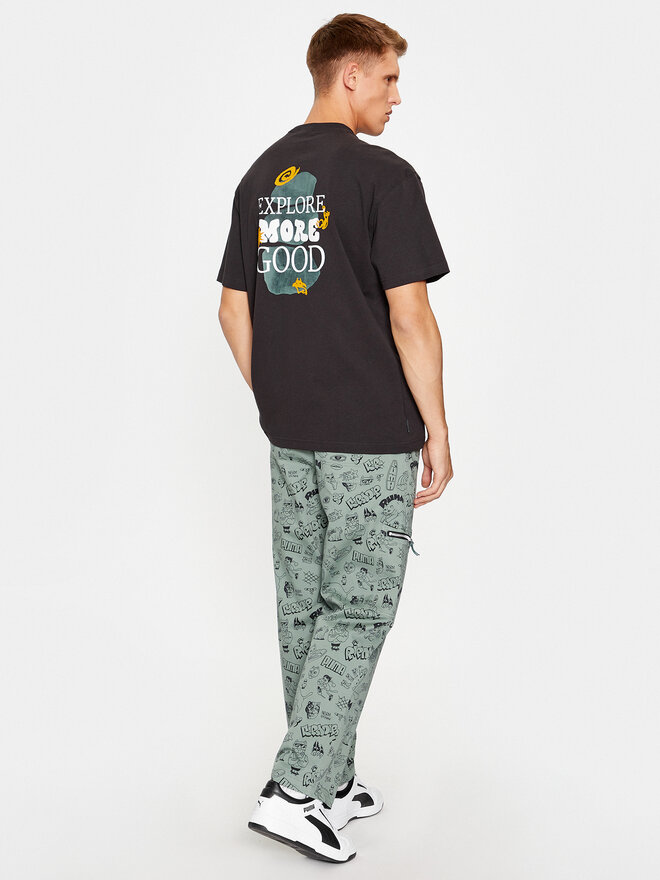 Puma Puma Marškinėliai Downtown Graphic 621269 Juoda Regular Fit