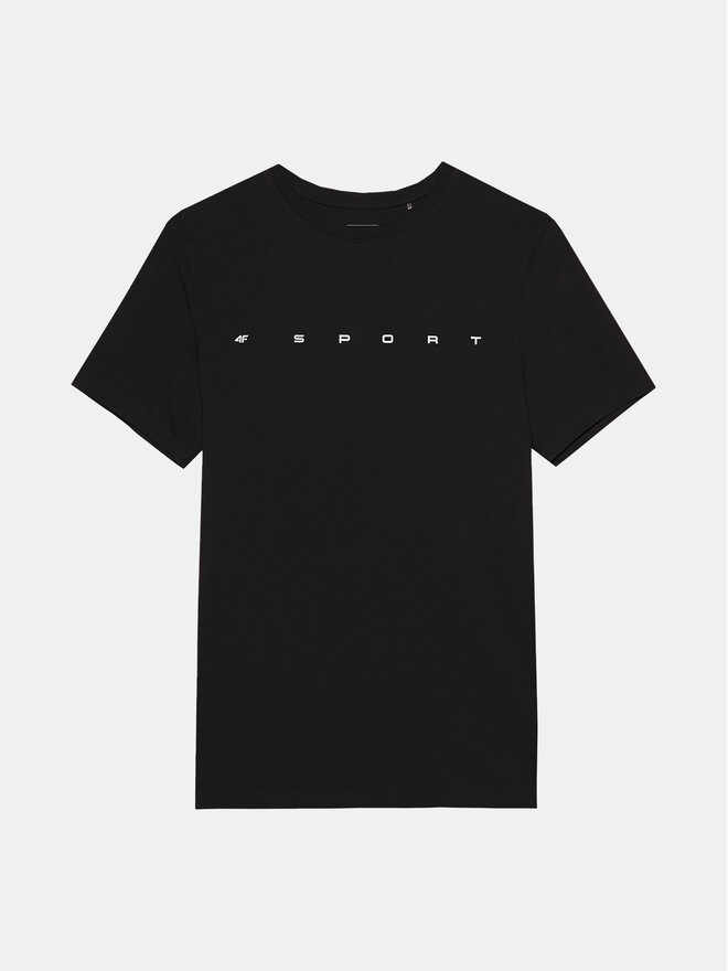 4F 4F T-Shirt 4FWSS24TTSHM1283 Μαύρο Regular Fit
