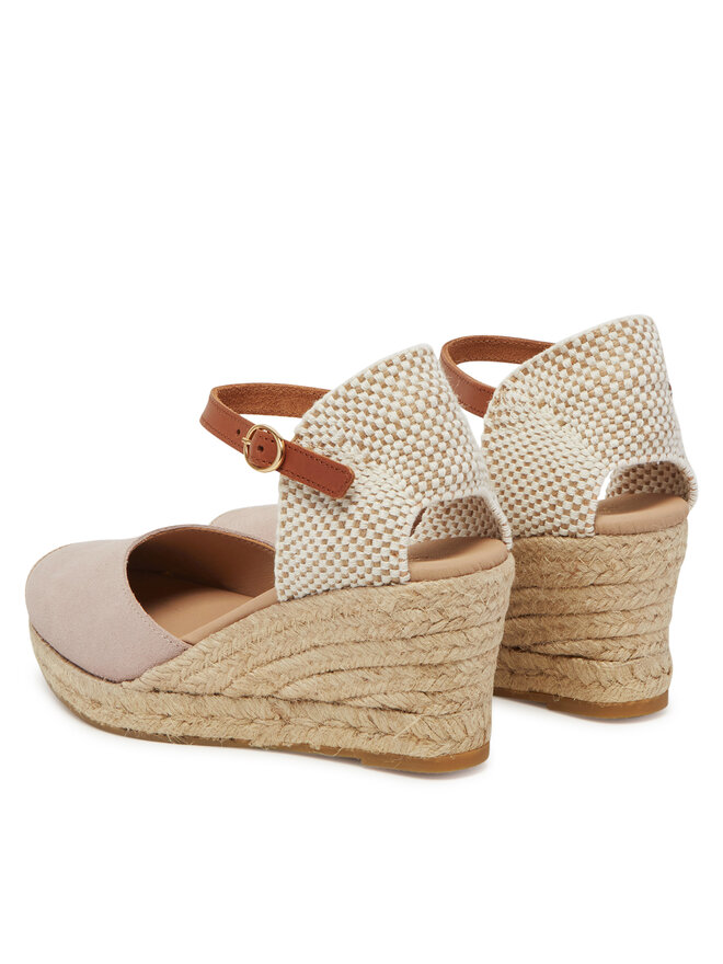 Genuins Espadrilles Genuins Carina Velour G106385 Rózsaszín
