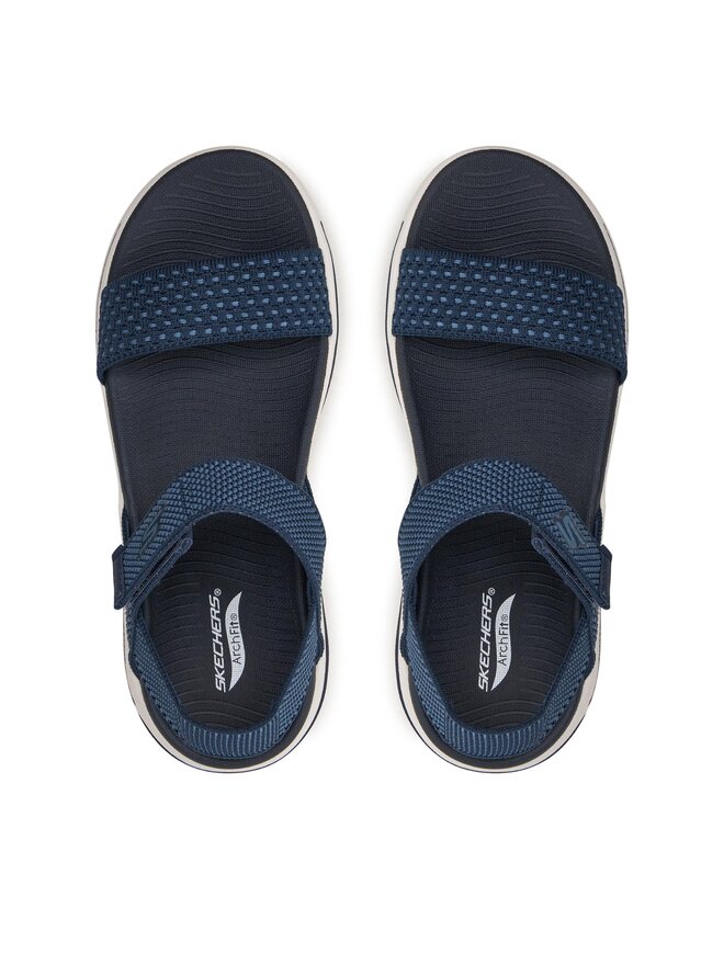 Skechers Sandały Skechers Go Walk Arch Fit Sandal-Polished 140264/NVY Granatowy