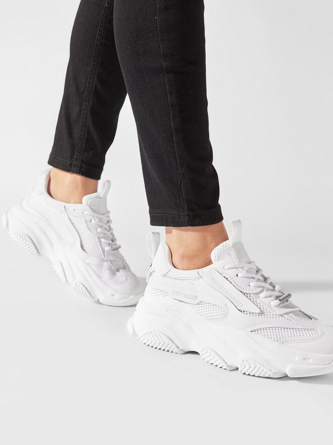 Steve Madden Αθλητικά Steve Madden Possession-E Sneaker SM19000033 SM19000033-002 Λευκό