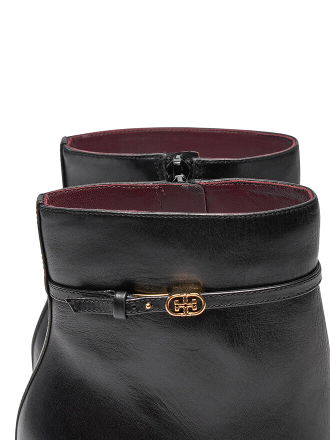 Tory Burch Μποτάκια Tory Burch Double T Buckle 158092-006 Μαύρο