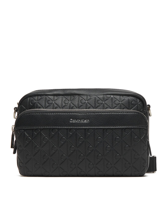 Calvin Klein Válltáska Calvin Klein Emblem Emboss Camera Bag LV04D3203G Fekete