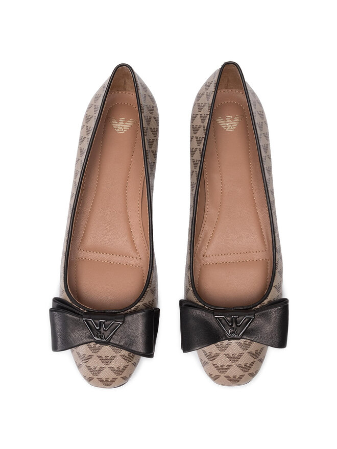 Emporio Armani Балетки Emporio Armani X3D236 XM069 R552 Коричневий