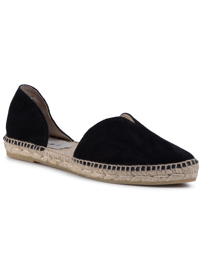 Manebi Еспадрильї Manebi Open Side Flats K 1.0 O0 Чорний