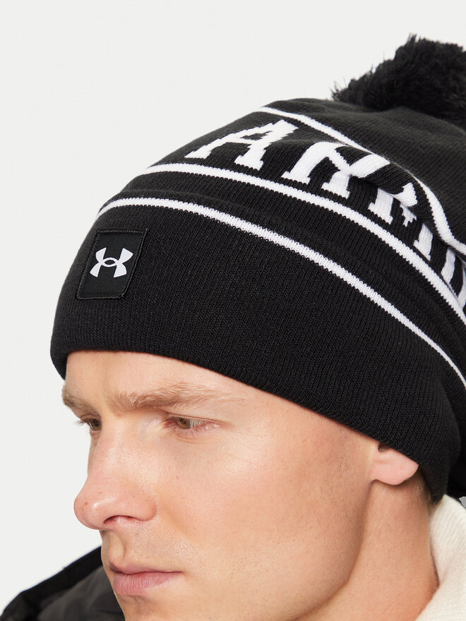 Under Armour Шапкa Under Armour M Halftime Pom Beanie 1386634-001 Чорний