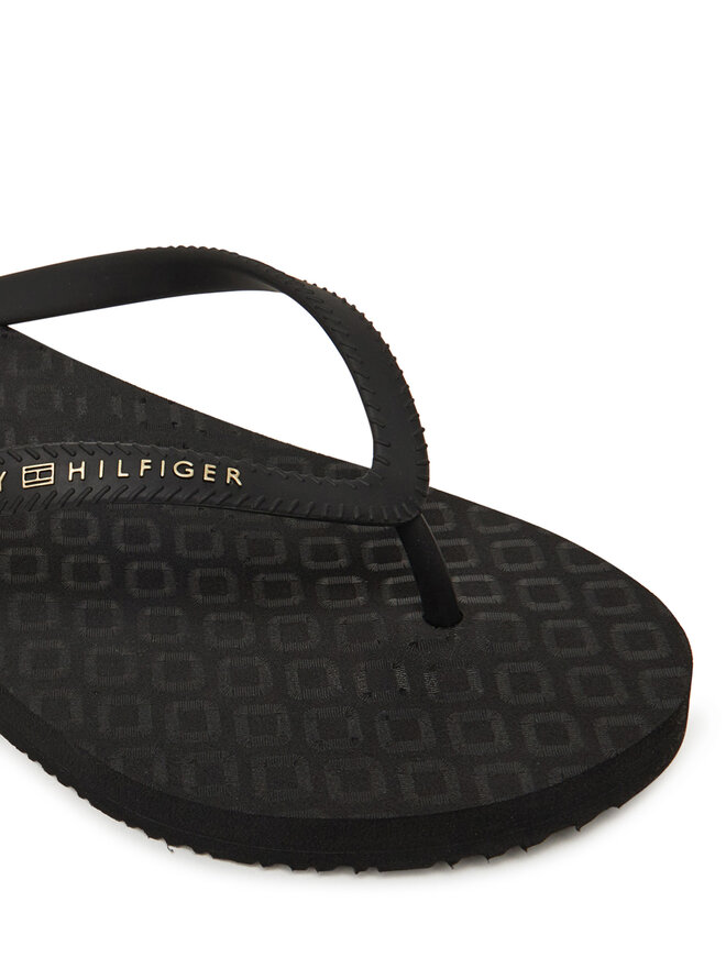Tommy Hilfiger Žabky Tommy Hilfiger Hilfiger Strap Beach Sandal FW0FW08736 Černá