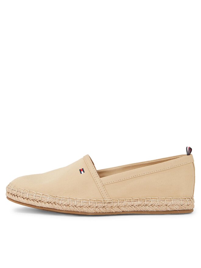 Tommy Hilfiger Espadrilky Tommy Hilfiger Basic Tommy Flat Espadrille FW0FW06497 Béžová