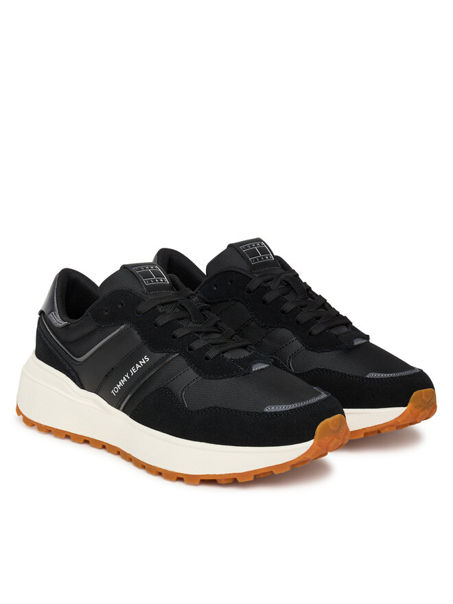 Tommy Jeans Tenisice Tommy Jeans Tjw Cleated Runner EN0EN02861 Crna