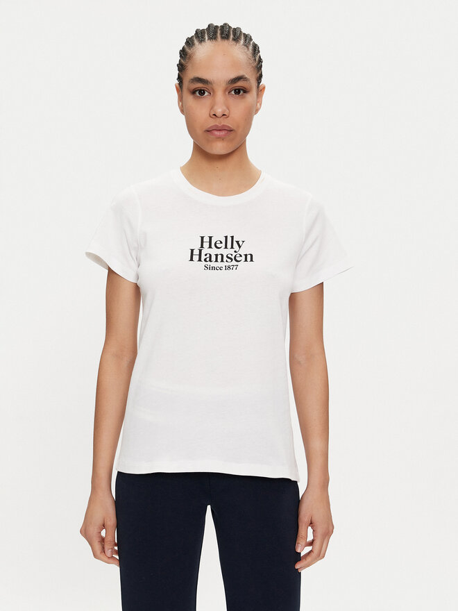 Helly Hansen Helly Hansen Marškinėliai W Core Graphic T-Shirt 54080 Balta Regular Fit