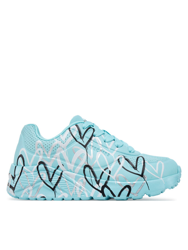 Skechers Sneakers Skechers Uno Lite - Metallic Love 314067L/TQMT Albastru celest