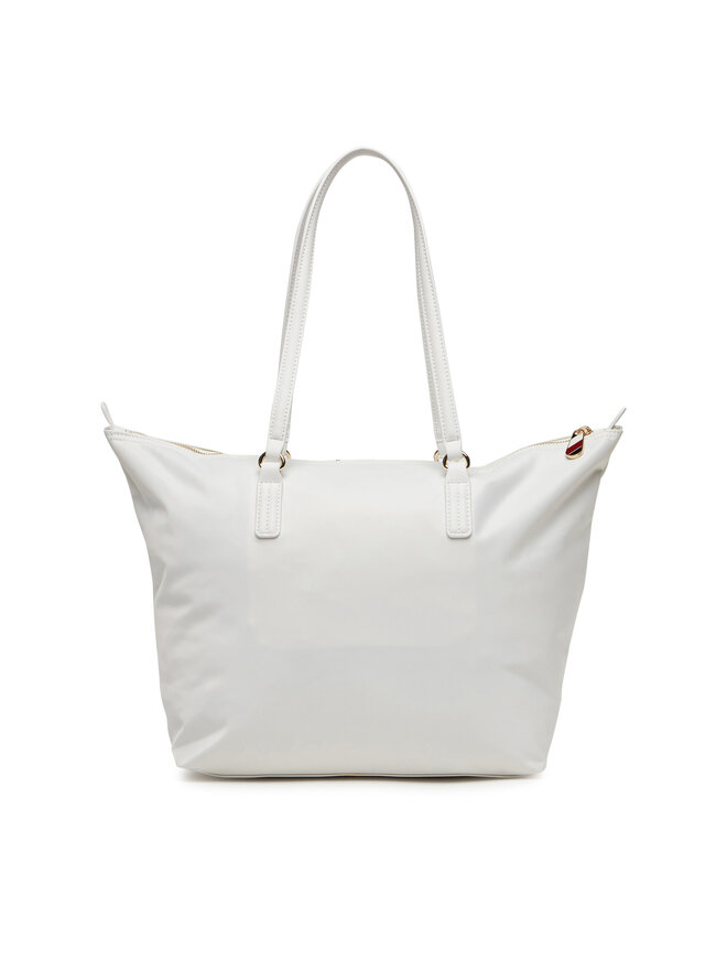 Tommy Hilfiger Torebka Tommy Hilfiger Poppy Tote Corp AW0AW17205 Écru