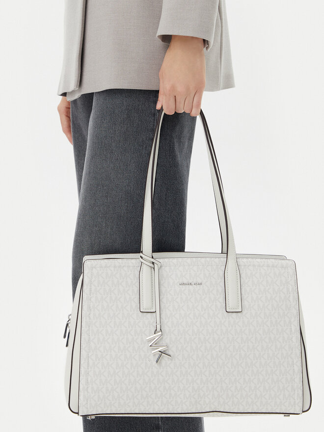 MICHAEL Michael Kors Ročna torba MICHAEL Michael Kors Laila 30S5S9IT2V Bela