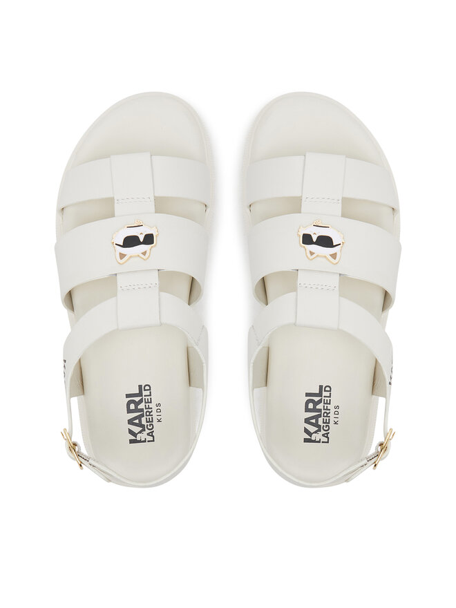 Karl Lagerfeld Kids Sandály Karl Lagerfeld Kids Z30372 S Écru