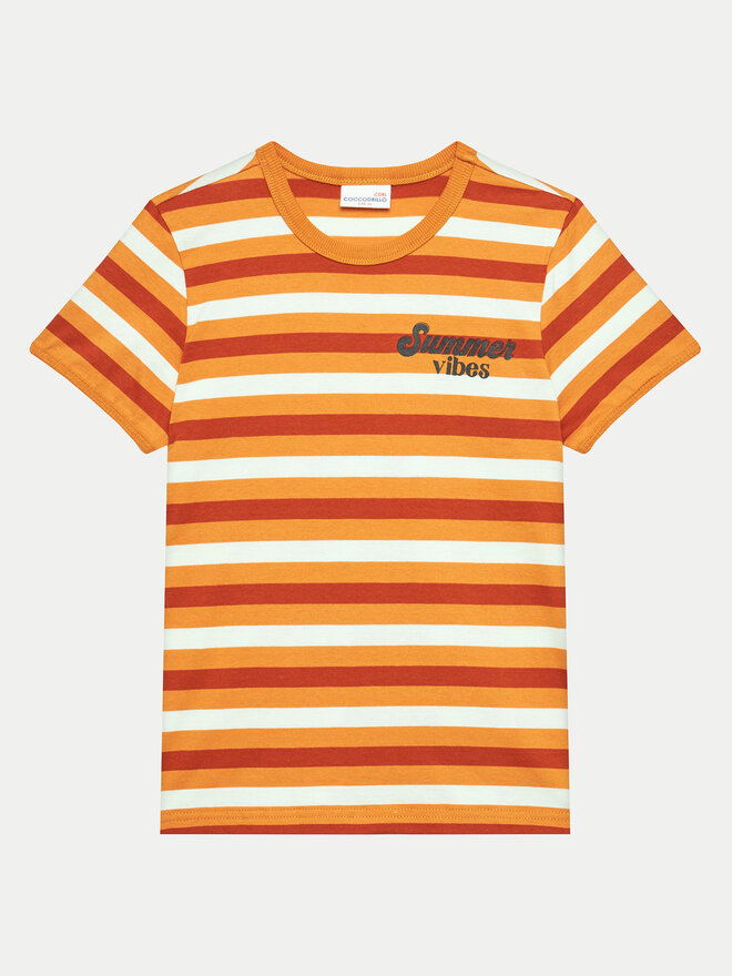 Coccodrillo Coccodrillo Marškinėliai WC4143203HBJ Oranžinė Regular Fit