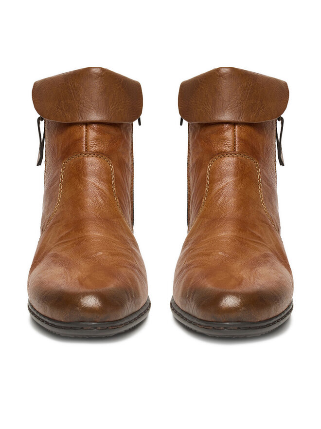 Rieker Botki Rieker Y07A8-22 Brązowy