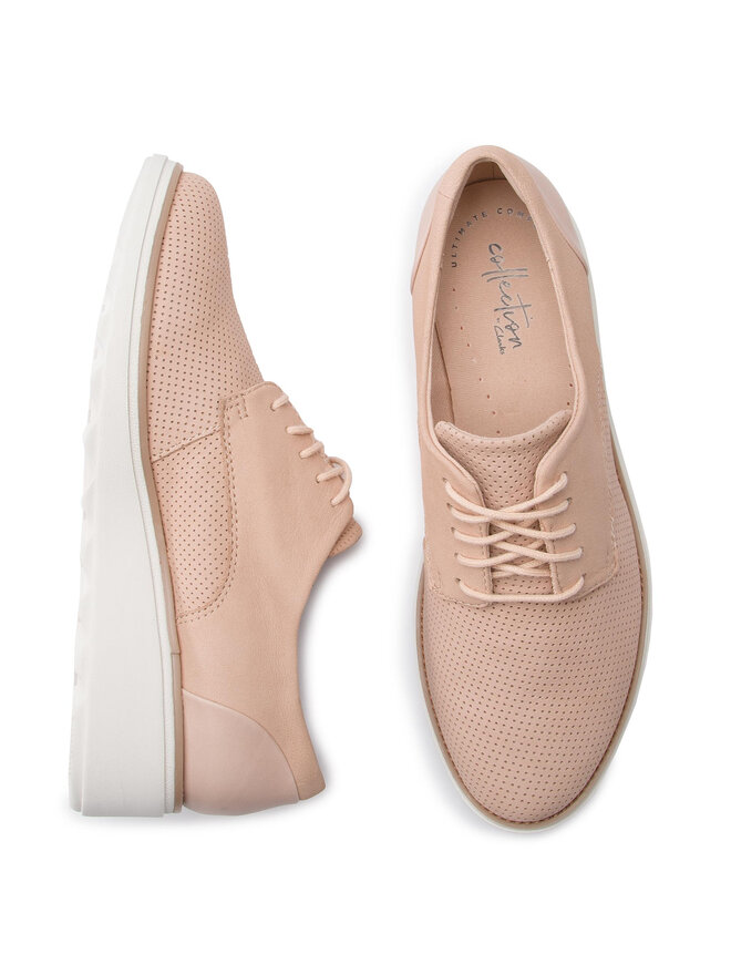 Clarks Oxfordky Clarks Sharon Crystal 261406424 Ružová
