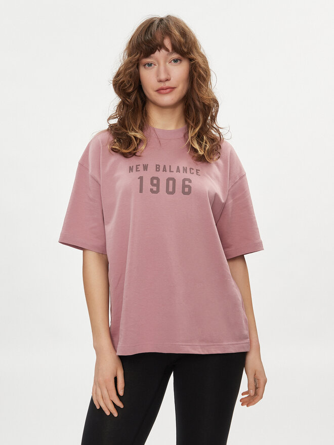 New Balance New Balance Camiseta WT41519 Rosa Oversize