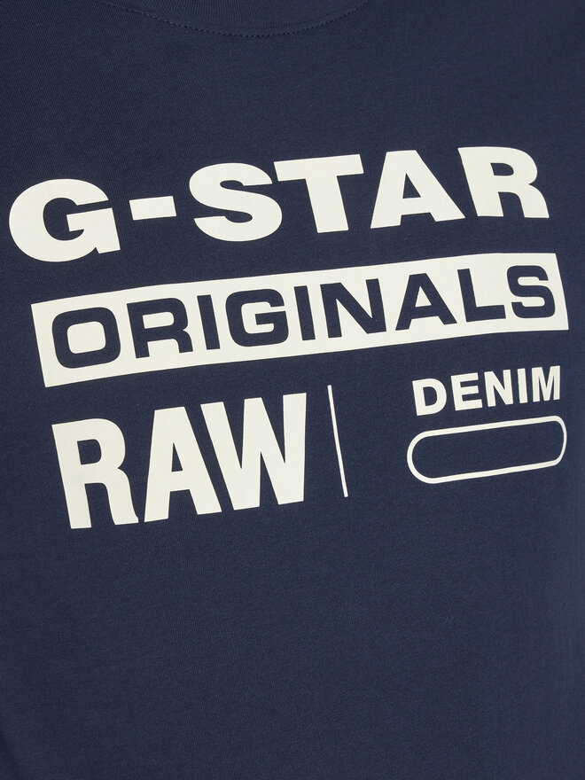 G-Star Raw G-Star Raw Majica Graphic D14143-336 6067 Mornarsko modra Regular Fit