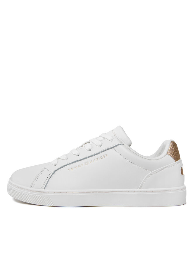 Tommy Hilfiger Sneakersy Tommy Hilfiger Essential Cupsole Sneaker Gold FW0FW07869 Écru