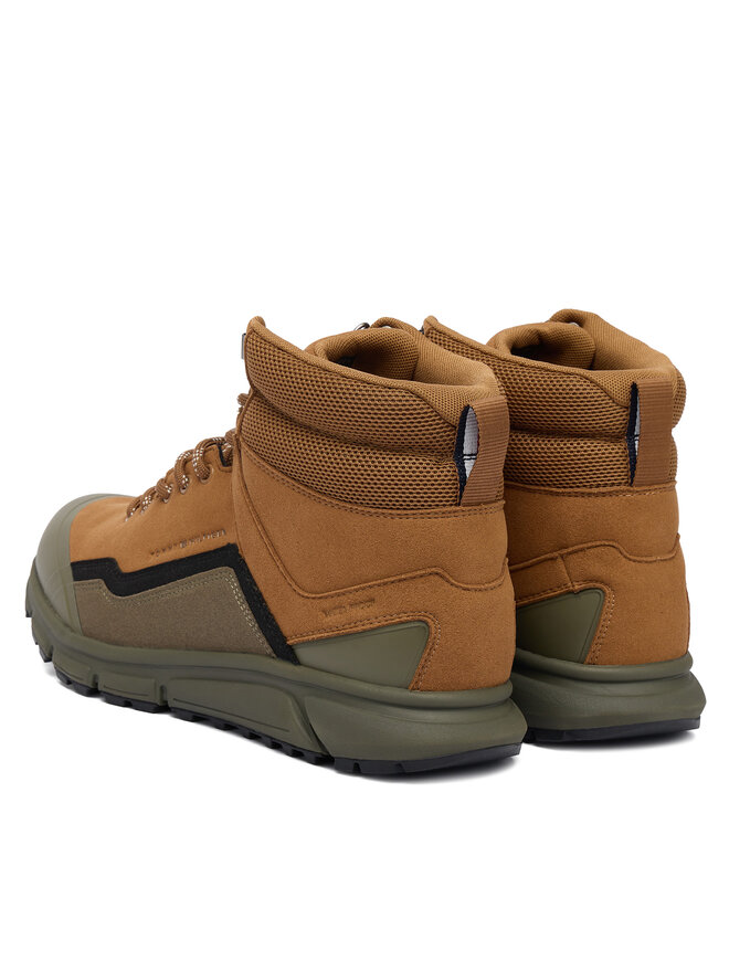 Tommy Hilfiger Μποτίνια Tommy Hilfiger Outdoor Runner Hi Wpm FM0FM05575 Καφέ