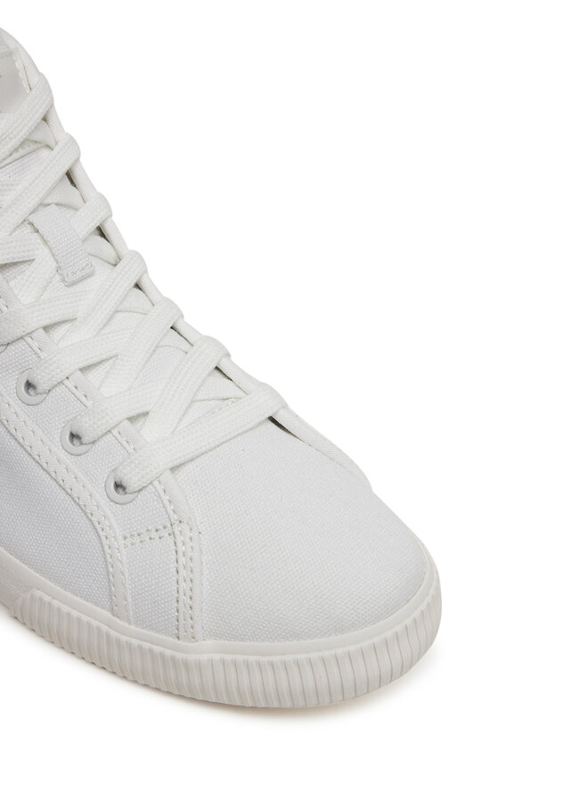 Calvin Klein Jeans Sneakersy Calvin Klein Jeans Ess Vulc Mid Cv Mg Wn YW0YW01761 Biały