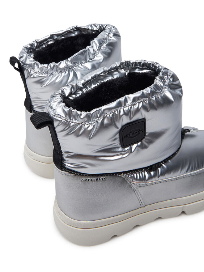 Geox Snehule Geox J WILLABOOM GIRL B A J46HWE 0LVNF C0474 S Strieborná
