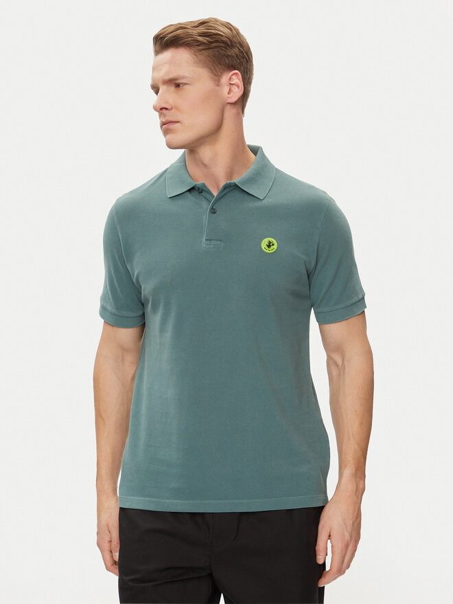 Save The Duck Save The Duck Поло Ovidio DR1213M-BATE18 Зелений Regular Fit