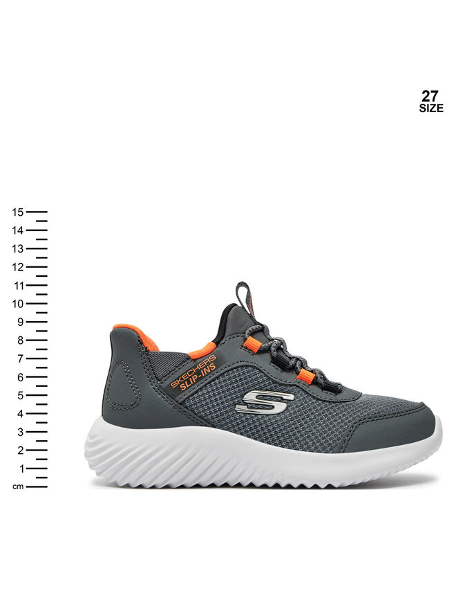 Skechers Sneakersy Skechers Bounder-Brisk-Burst 403822L/CCOR Šedá